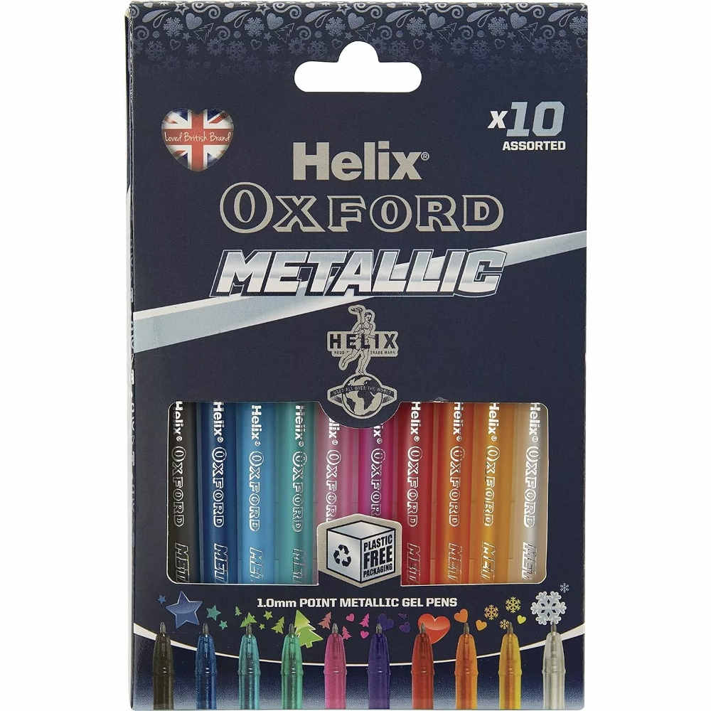 Helix Oxford Metallic Pens Assorted colours 226802